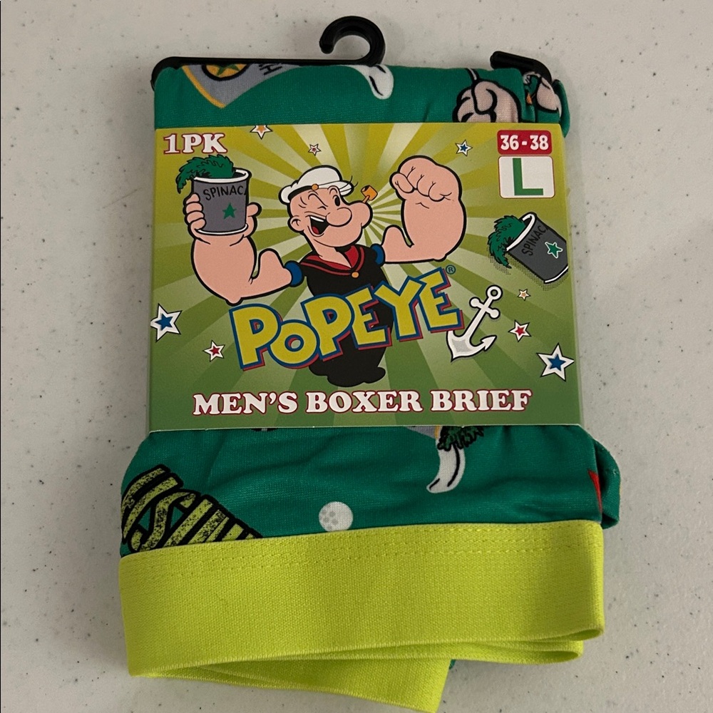 PoPEYE Men's Boxer Brief - L (36-38)